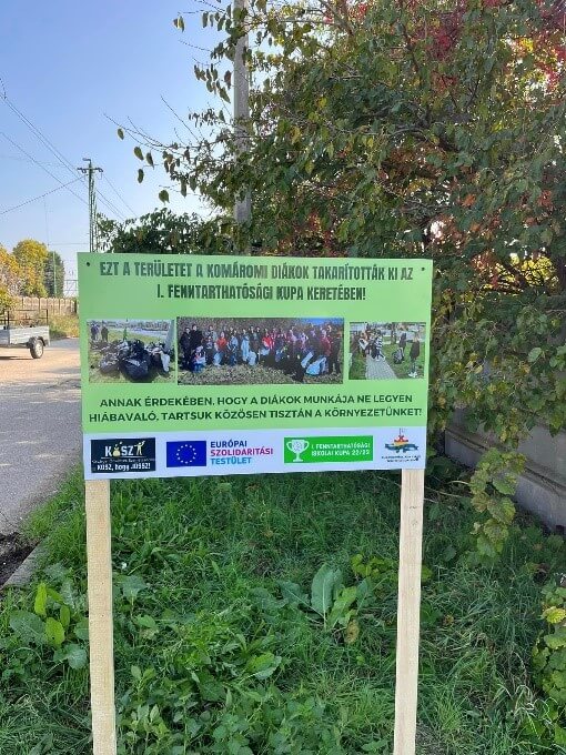 Szemétszedés a Vasútállomás és a Tesco közti területen