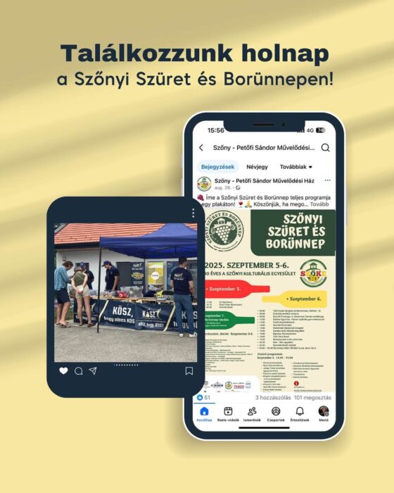 Találkozzunk holnap a Szőnyi Szüret és Borünnepen!