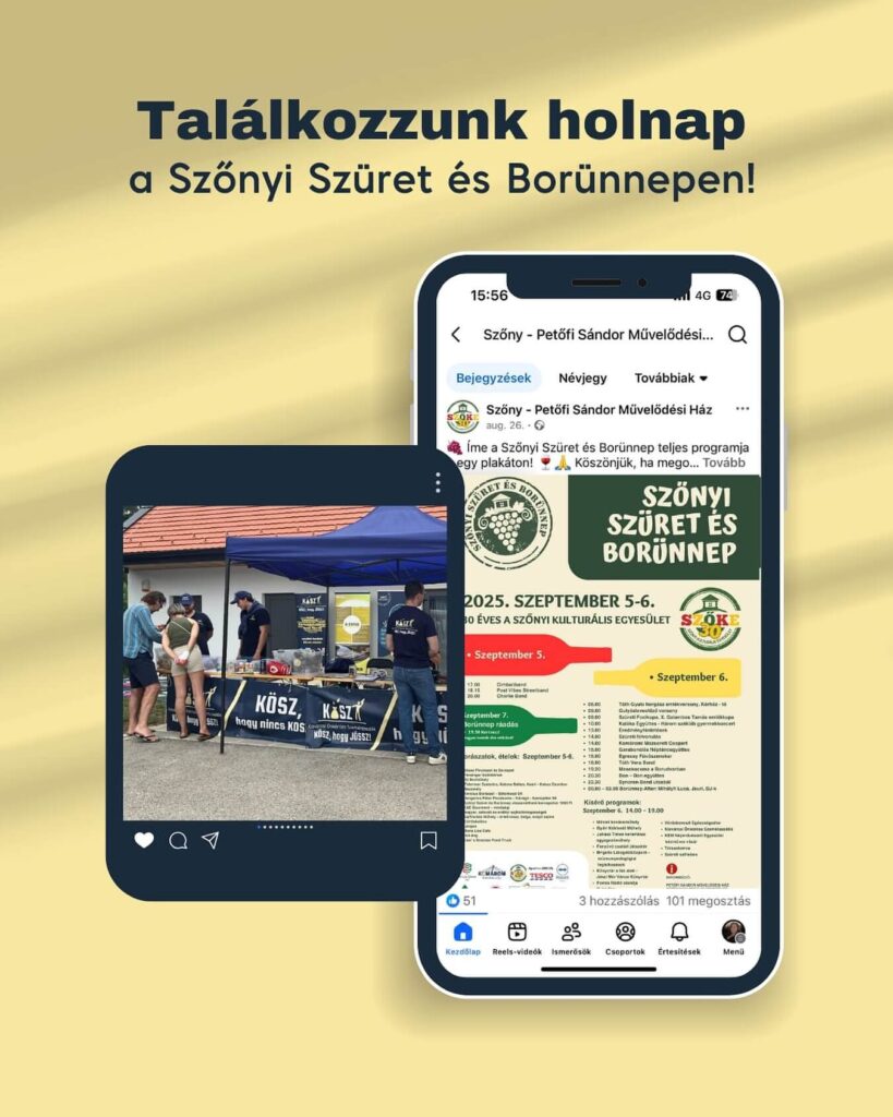 Találkozzunk holnap a Szőnyi Szüret és Borünnepen!